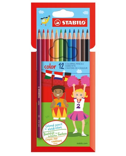 Моливи Stabilo Color – 12 цвята - 1